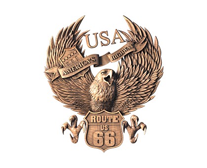 Panel Highway 66, 3d models (stl)