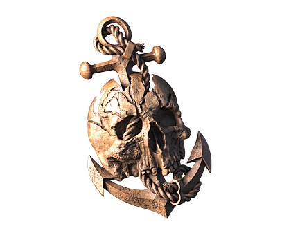 Panel Skull, 3d models (stl)