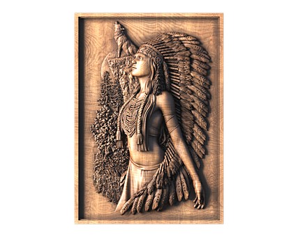 Panel Indian, 3d models (stl)