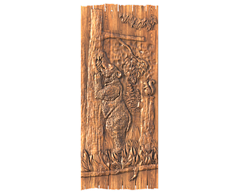 The bear basrelief, 3d models (stl)