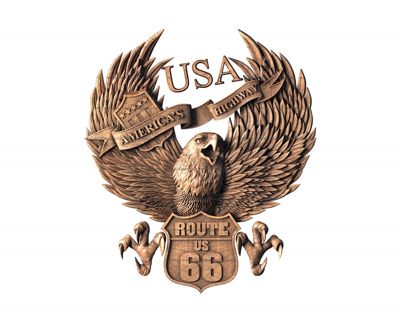 Panel Highway 66, 3d models (stl)