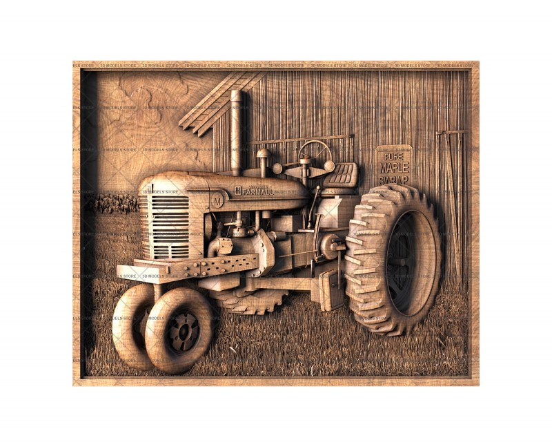Panel Tractor, 3d models (stl)
