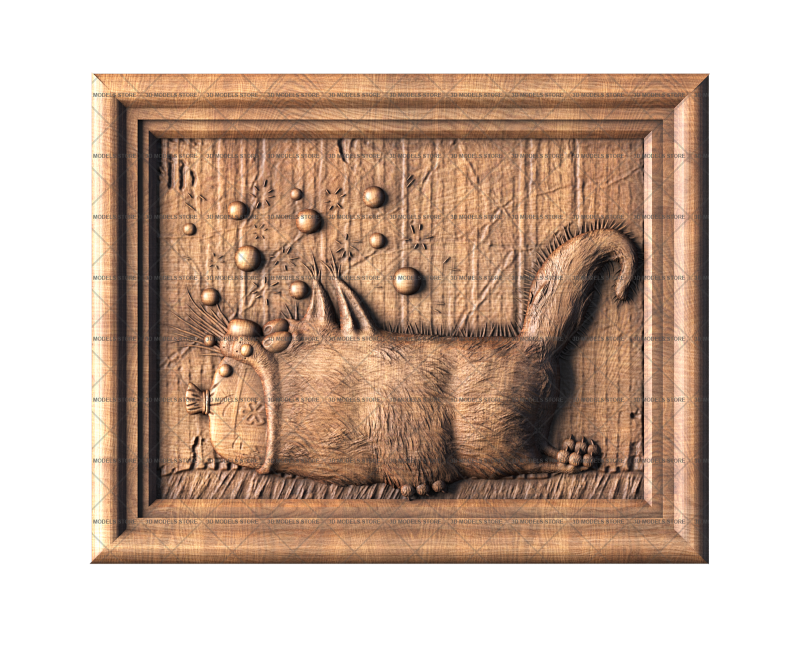 Cat, 3d models (stl)