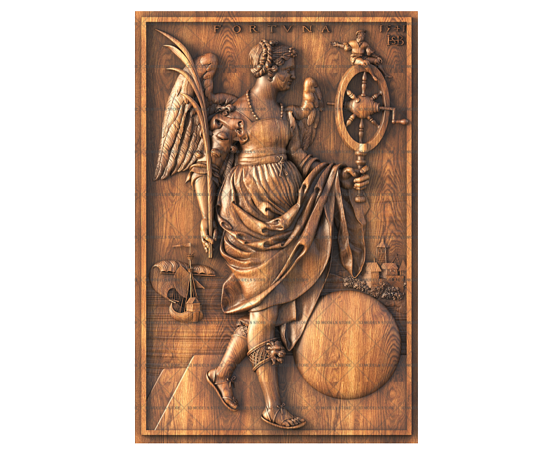 Fortune - by Hans Sebald Beham, 3d models (stl)