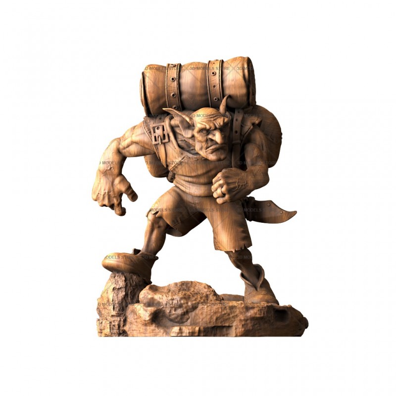 Sculpture Troll, 3d models (stl)