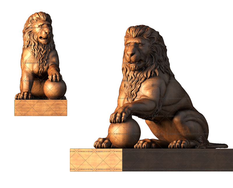 The Lion Statue, 3d models (stl)