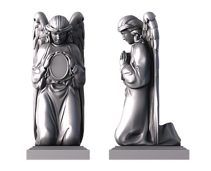 Monument angel, 3d models (stl)
