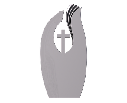 Monument with a cross, 3d models (stl)