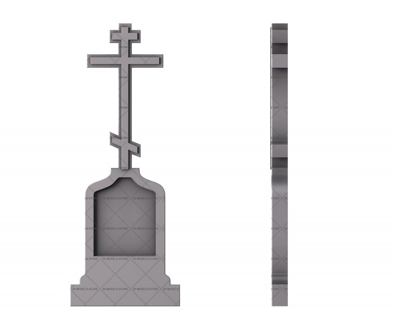 Monument with a crucifix, 3d models (stl)