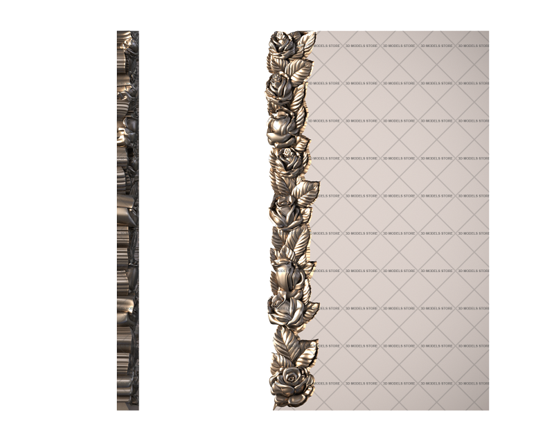 Monument with flowers, 3d models (stl)