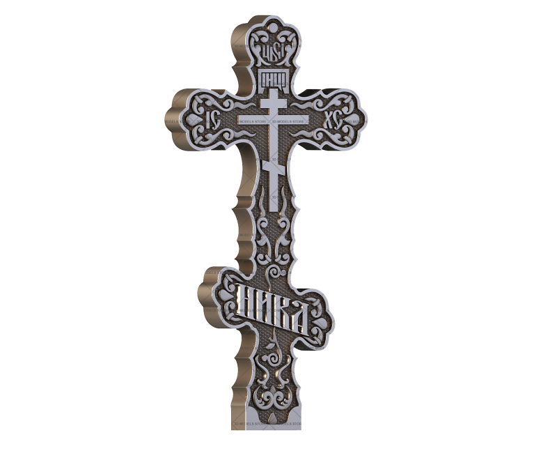 Monument with a crucifix, 3d models (stl)