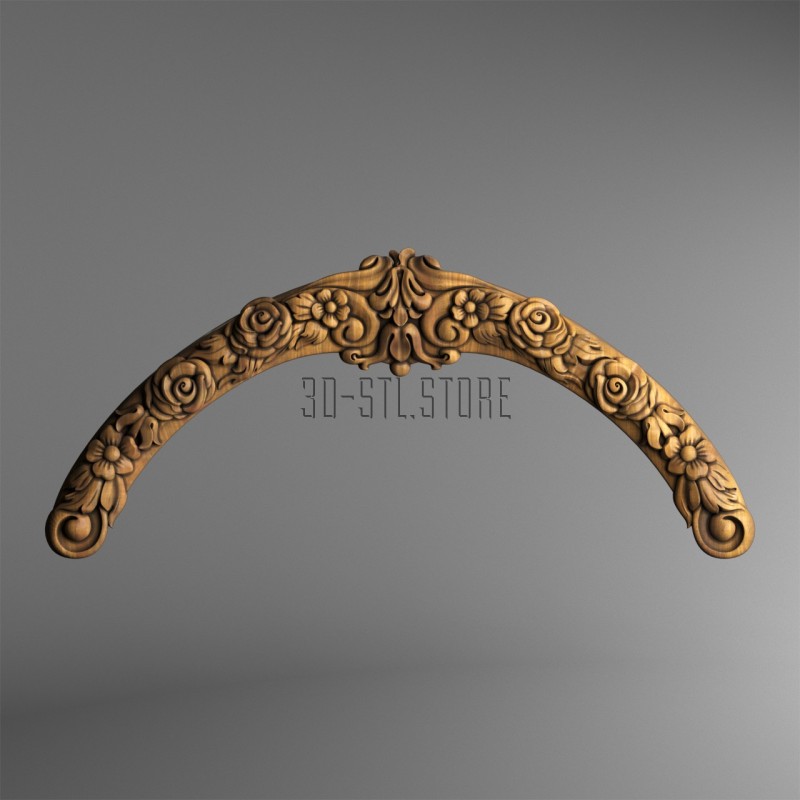 Carved headboarde, 3d models (stl)