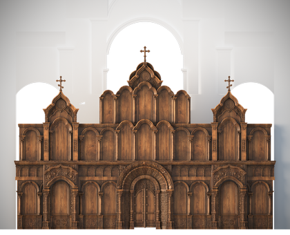 Byzantine iconostasis, 3d models (stl)