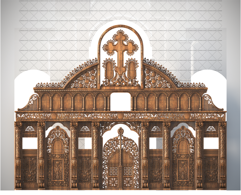 Baroque iconostasis, 3d models (stl)