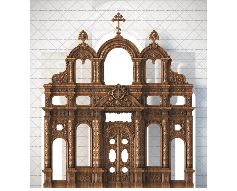 Russian orthodox iconostasis, 3d models (stl)