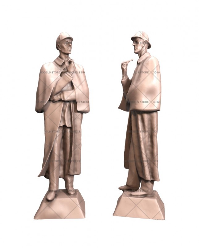 Sherlock Holmes, 3d models (stl)