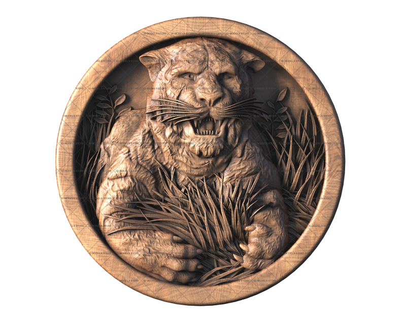 Tiger, 3d models (stl)
