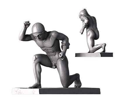 Aphia — Kneeling Warrior, 3d models (stl)