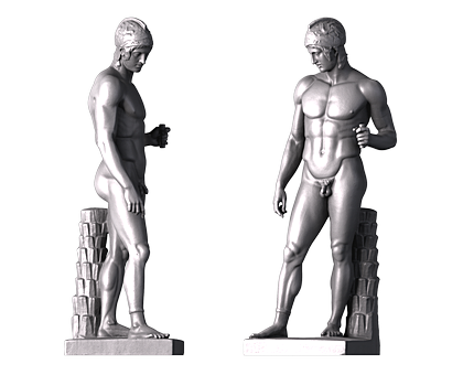 Ares from the Borghese Collection, 3d models (stl)