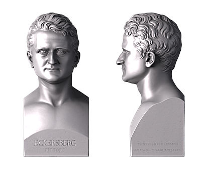Painting by Eckersberg, 3d models (stl)
