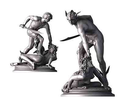 Perseus in the Moment of Victory over Medusa, 3d models (stl)