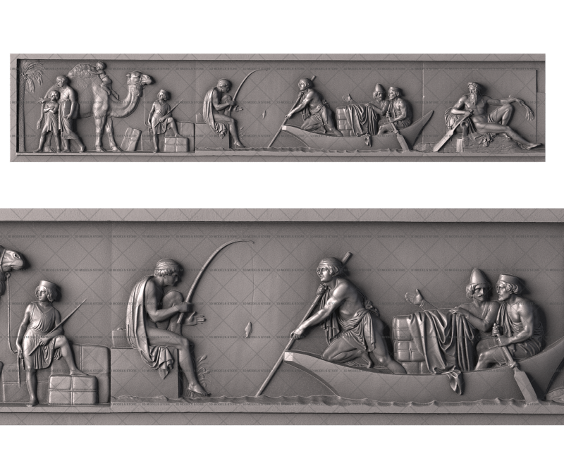 Triumphal Entry of Alexander the Great into Babylon (part 1 of 10), 3d models (stl)