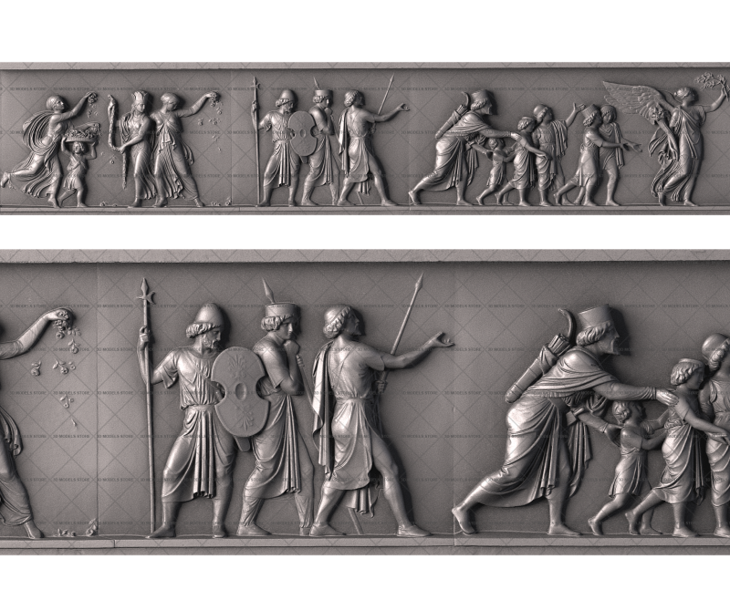 Triumphal Entry of Alexander the Great into Babylon (part 4/10), 3d models (stl)