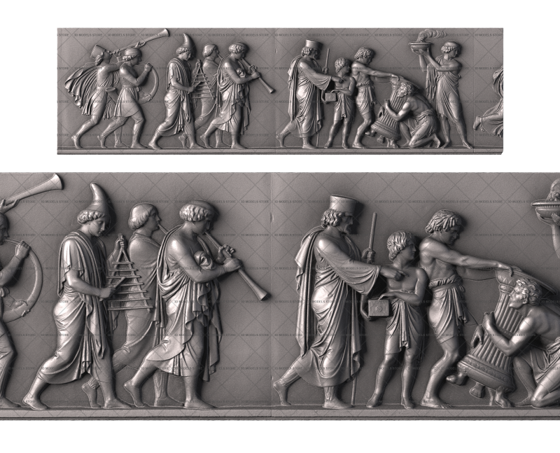 Triumphal Entry of Alexander the Great into Babylon (part 5/10), 3d models (stl)