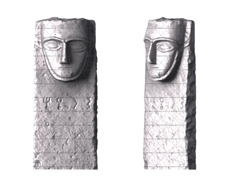 Minaean Stele, 3d models (stl)