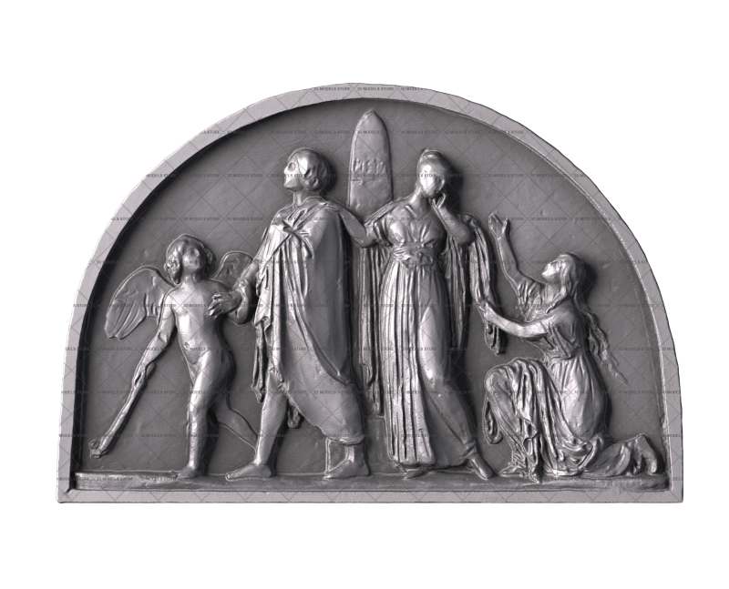 Monument to the Poninski Children, 3d models (stl)