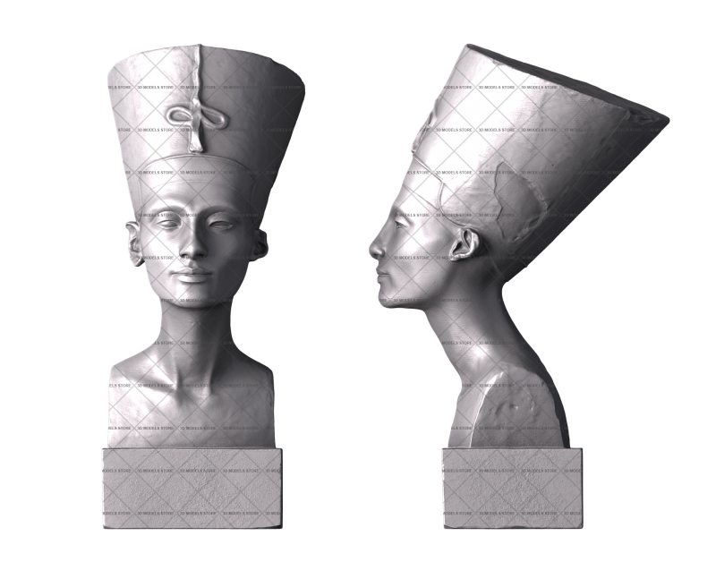 Nefertiti, 3d models (stl)