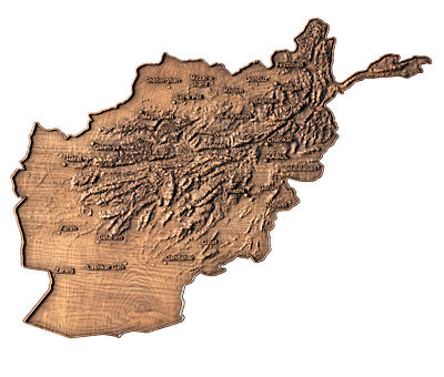 Geographic maps 3D models