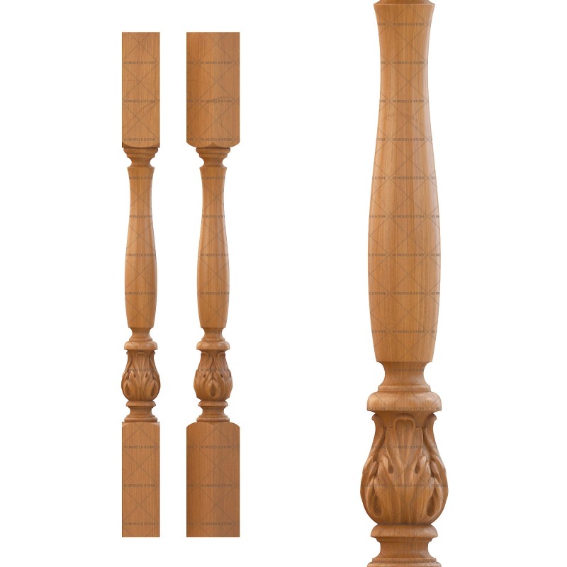 Baluster, 3d models (stl)
