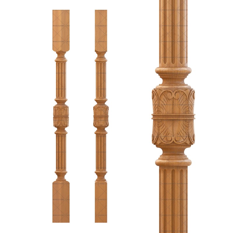 Baluster, 3d models (stl)