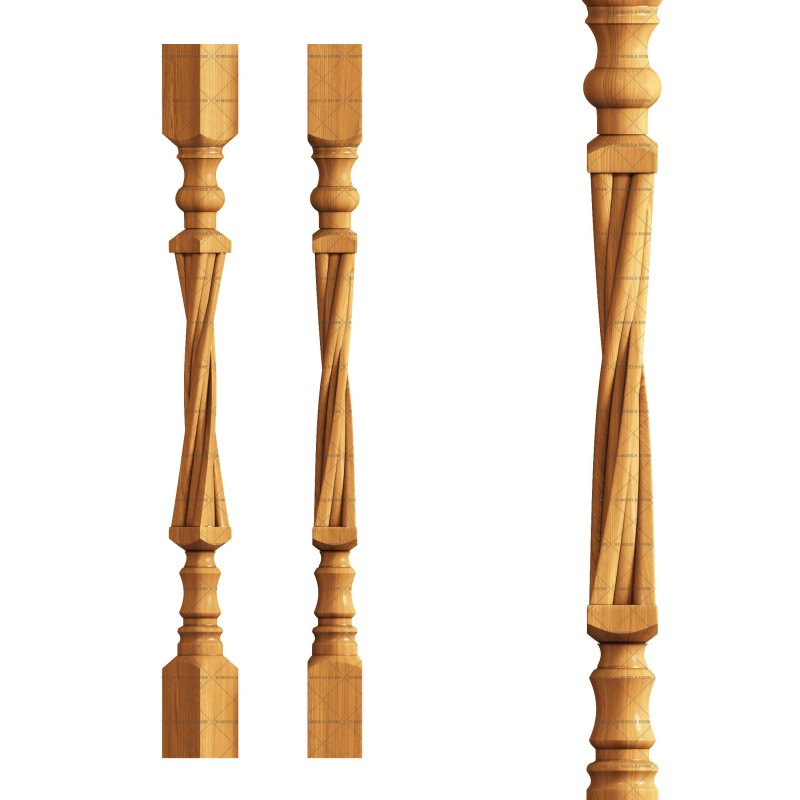 Baluster, 3d models (stl)