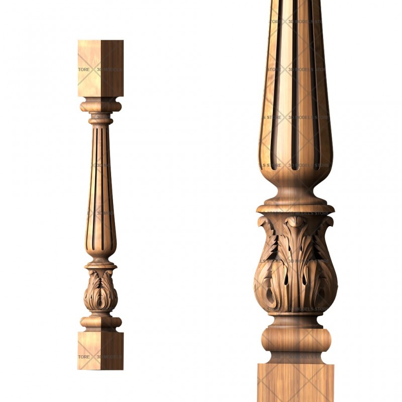 Baluster, 3d models (stl)