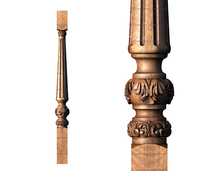 Baluster, 3d models (stl)