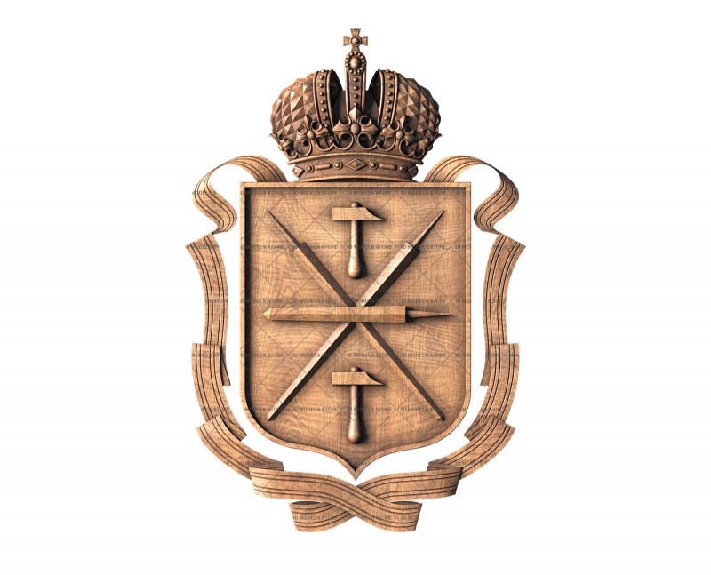 Coat of arms of the Tula region, 3d models (stl)
