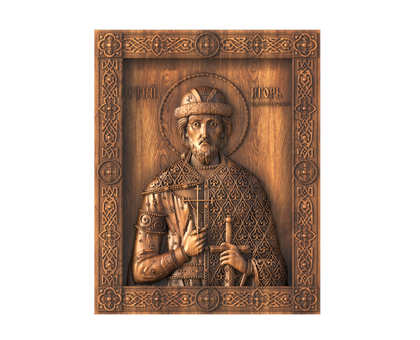 The Holy Prince Igor of Chernigov icon, 3d models (stl)