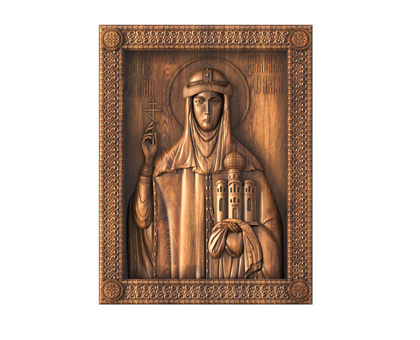 Holy Equal-to-the Apostles princess Olga, 3d models (stl)