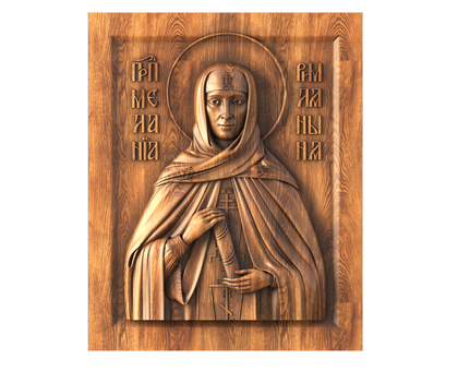 Orthodox Icon Saint Melania, 3d models (stl)