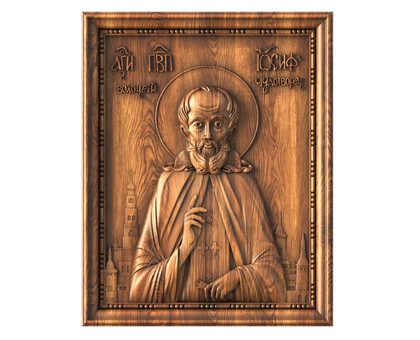 Saint Joseph of Volotsk icon, 3d models (stl)