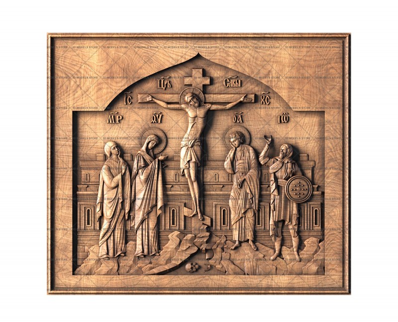 Icon The Crucifixion, 3d models (stl)