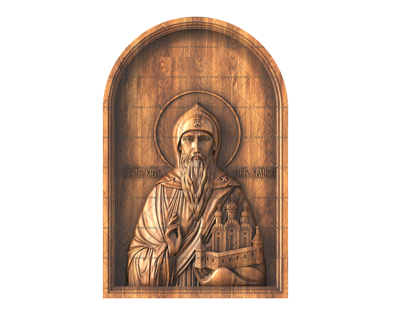 Saint Oleg the Prince of Briansk icon, 3d models (stl)