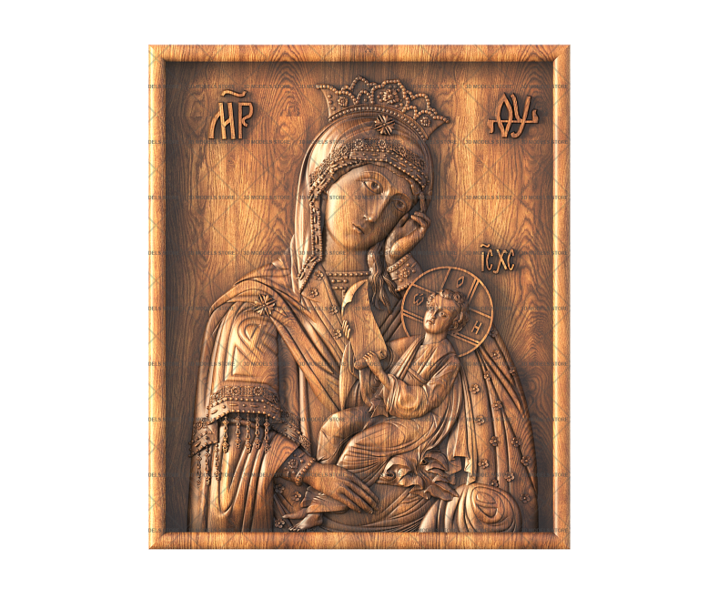 Assuage My Sorrows Icon of the Mother of God, 3d models (stl)