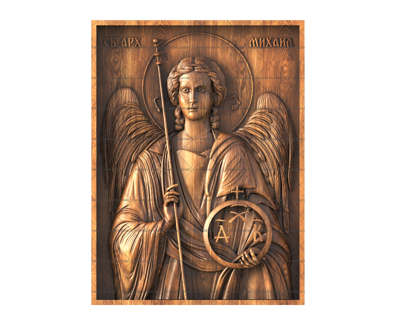 Icon of the Archangel Michael, 3d models (stl)