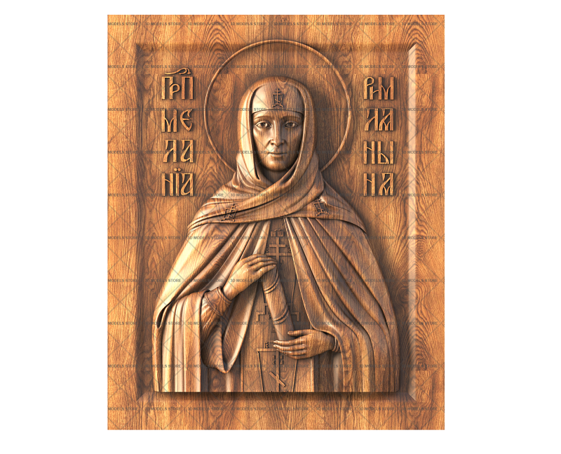Orthodox Icon Saint Melania, 3d models (stl)