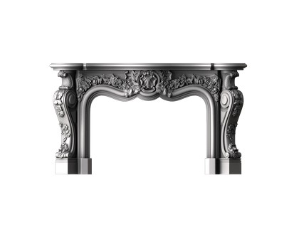 Classic fireplace, 3d models (stl)