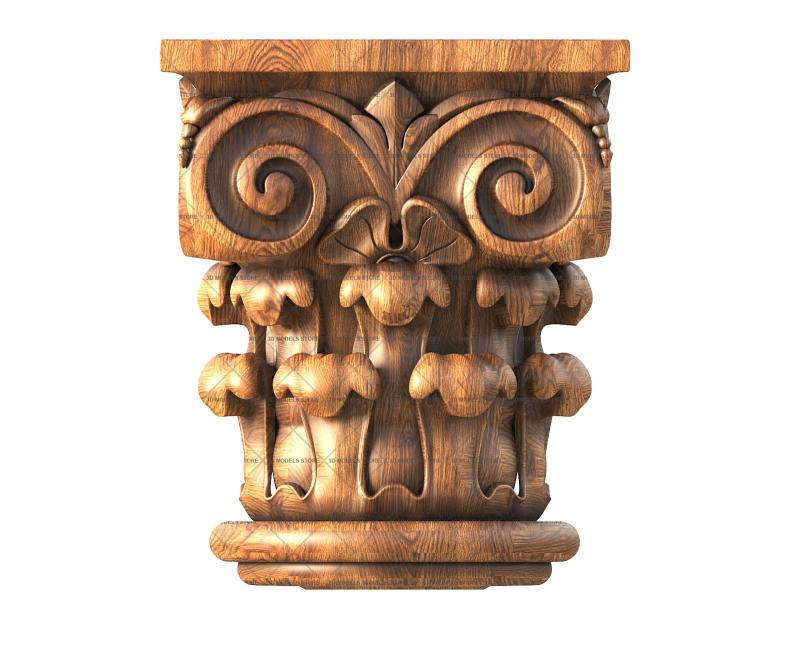 Corinthian capital, 3d models (stl)