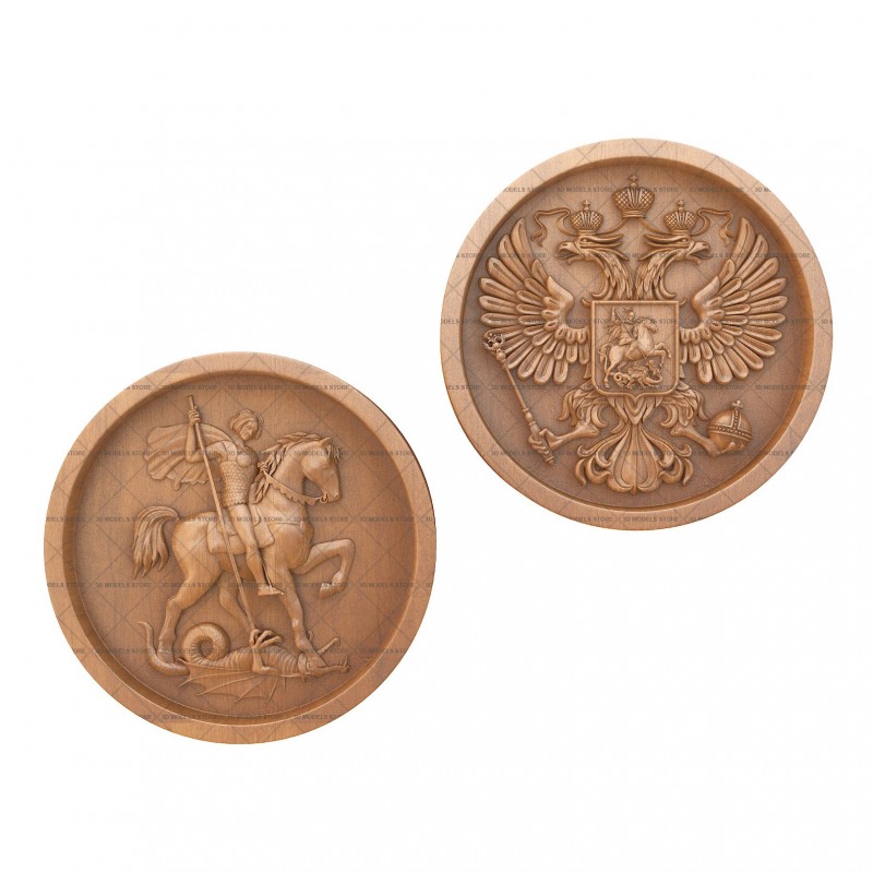 Backgammon pieces (checkers), 3d models (stl)